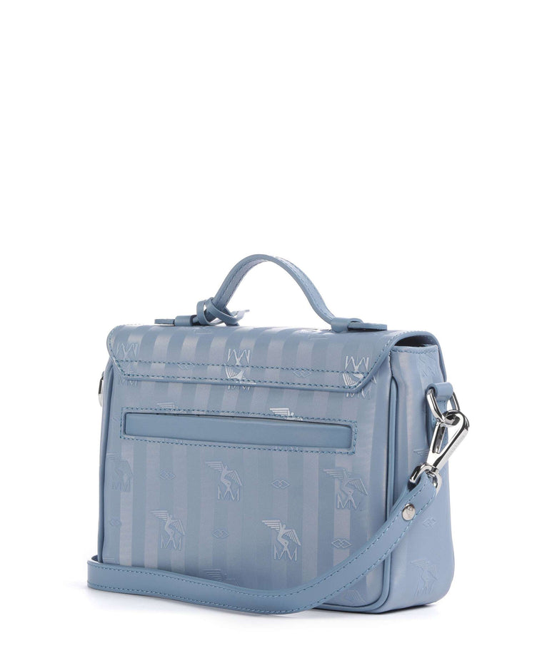 Maison Mollerus Vinerus Meyrin Crossbody bag metallic silber/sky