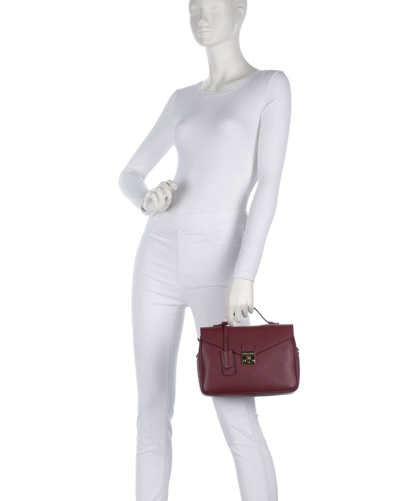 Maison Mollerus Stampato Marly Handbag antique rot