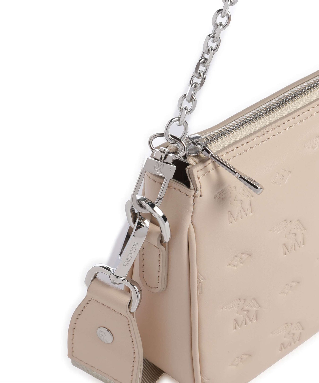 Maison Mollerus Stampato Zell Shoulder bag vanilla beige