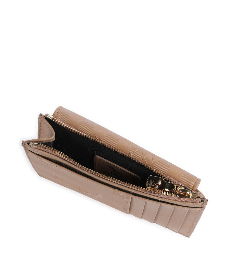 Maison Mollerus Canvas Buin Credit card holder cappuccino beige