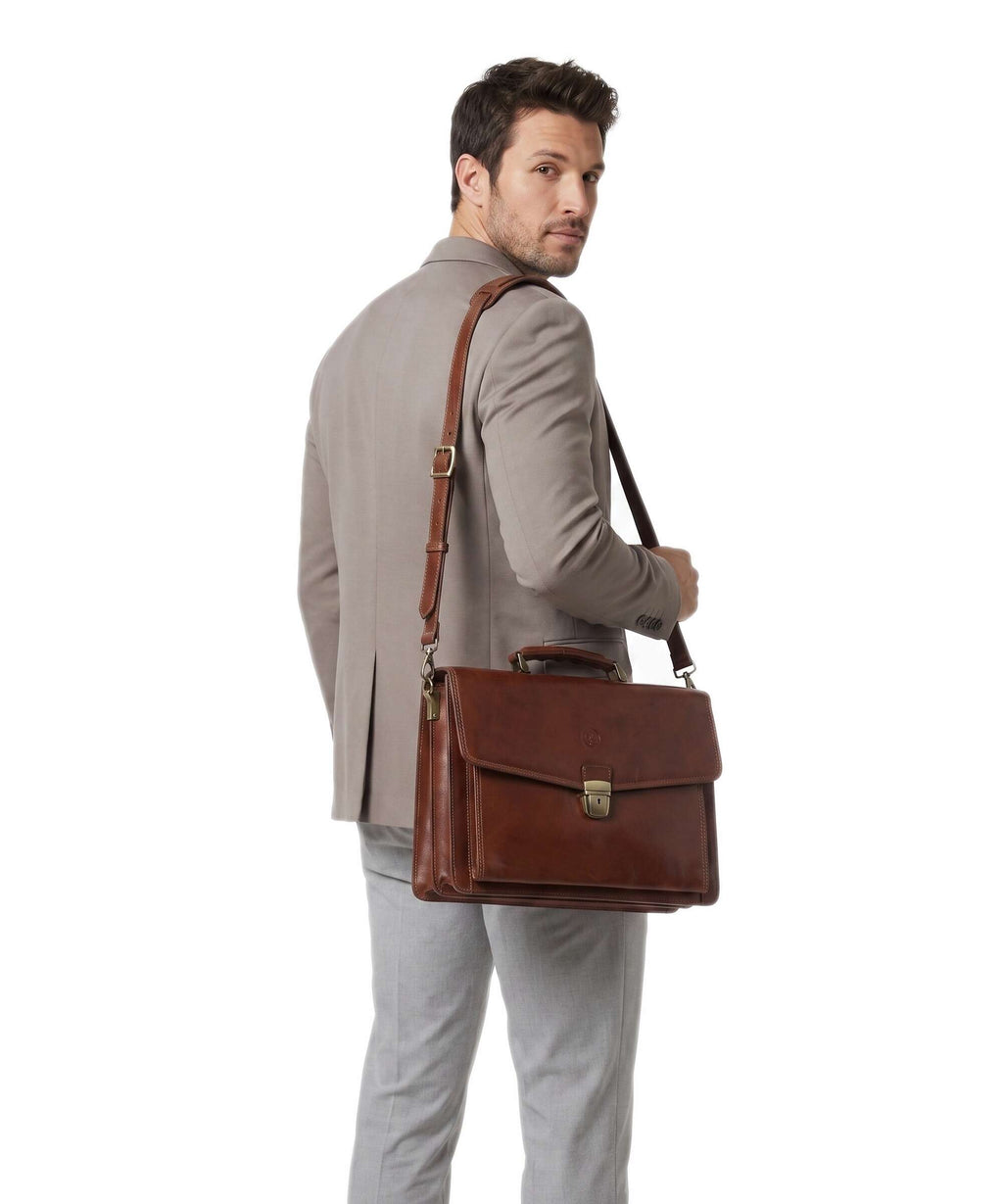 Giudi Briefcase brown