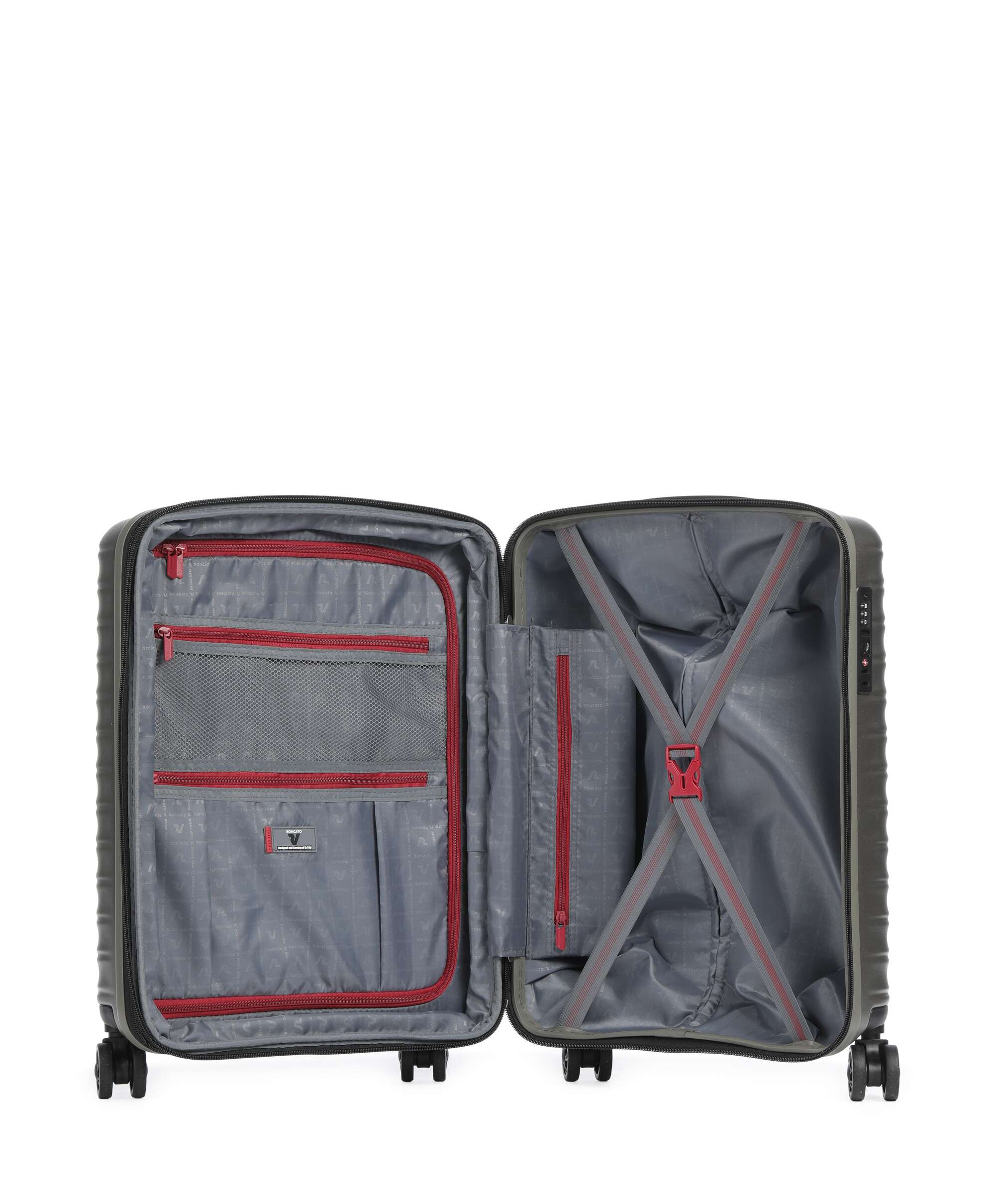 Roncato Wave DLX Spinner (4 wheels) champagne