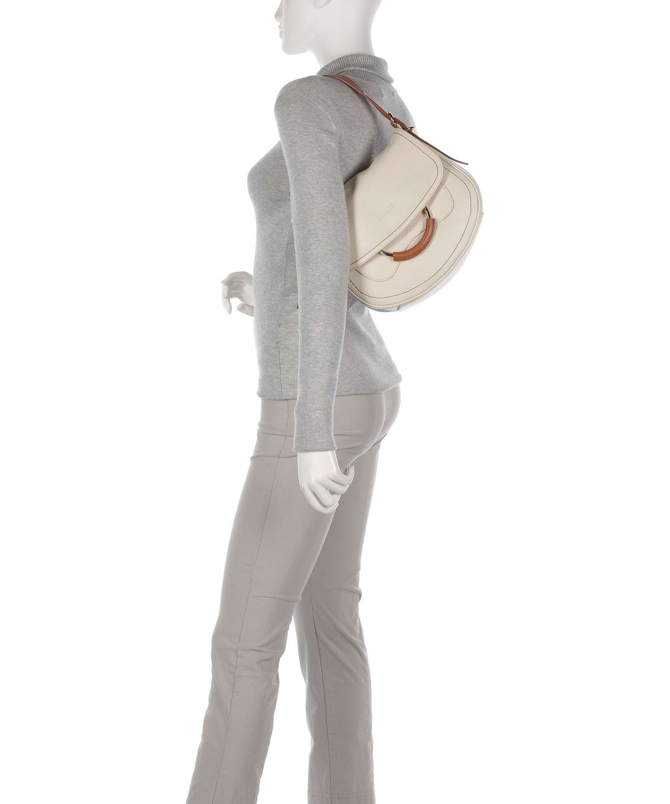 Brics Gondola Stella medium Shoulder bag cream/caramel