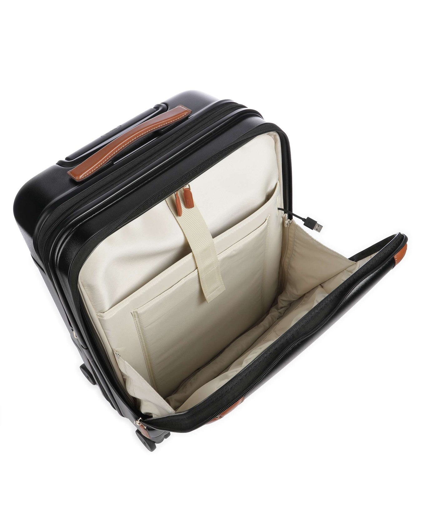 Brics Bellagio Spinner (4 wheels) black/tan