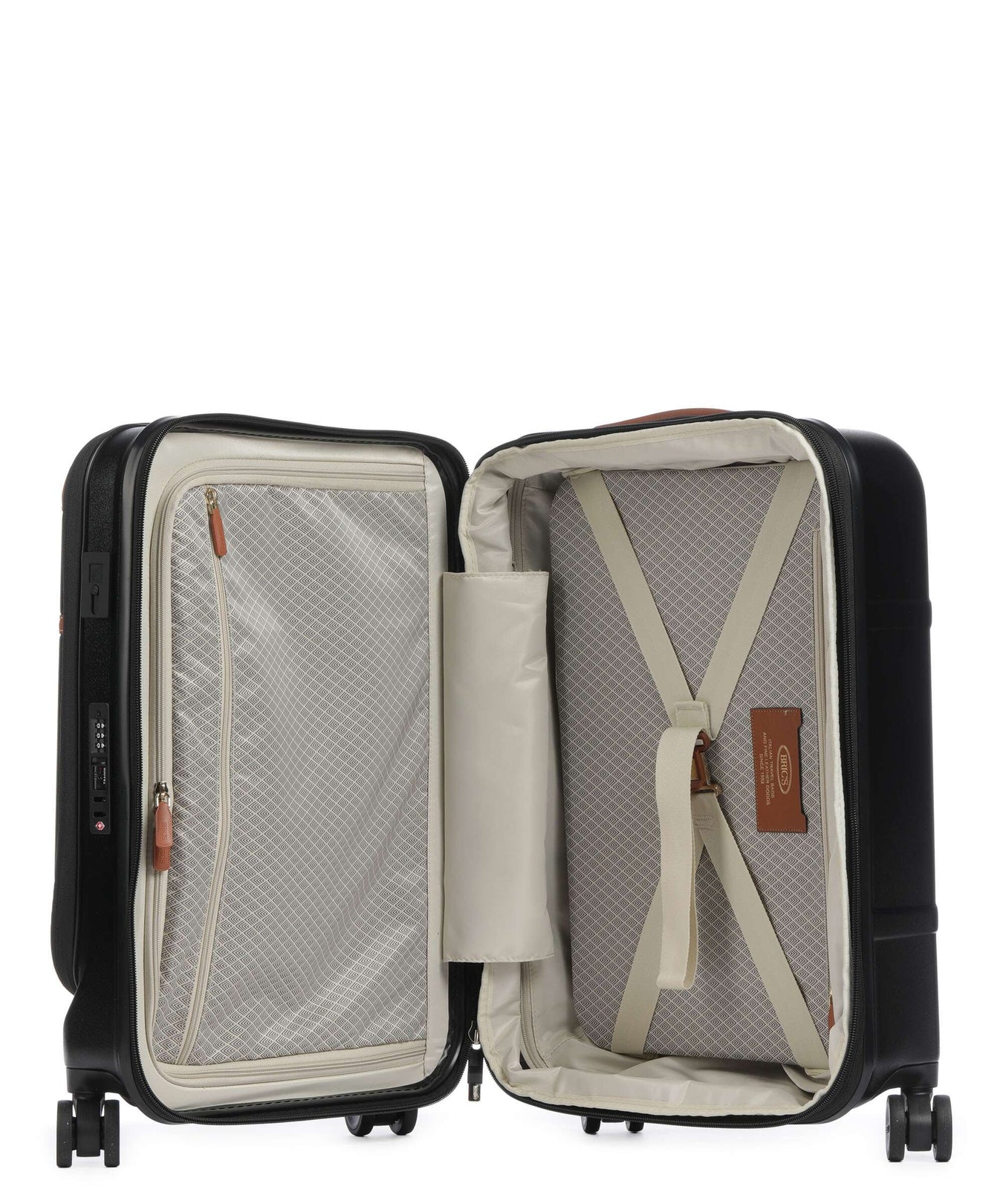 Brics Bellagio Spinner (4 wheels) black/tan