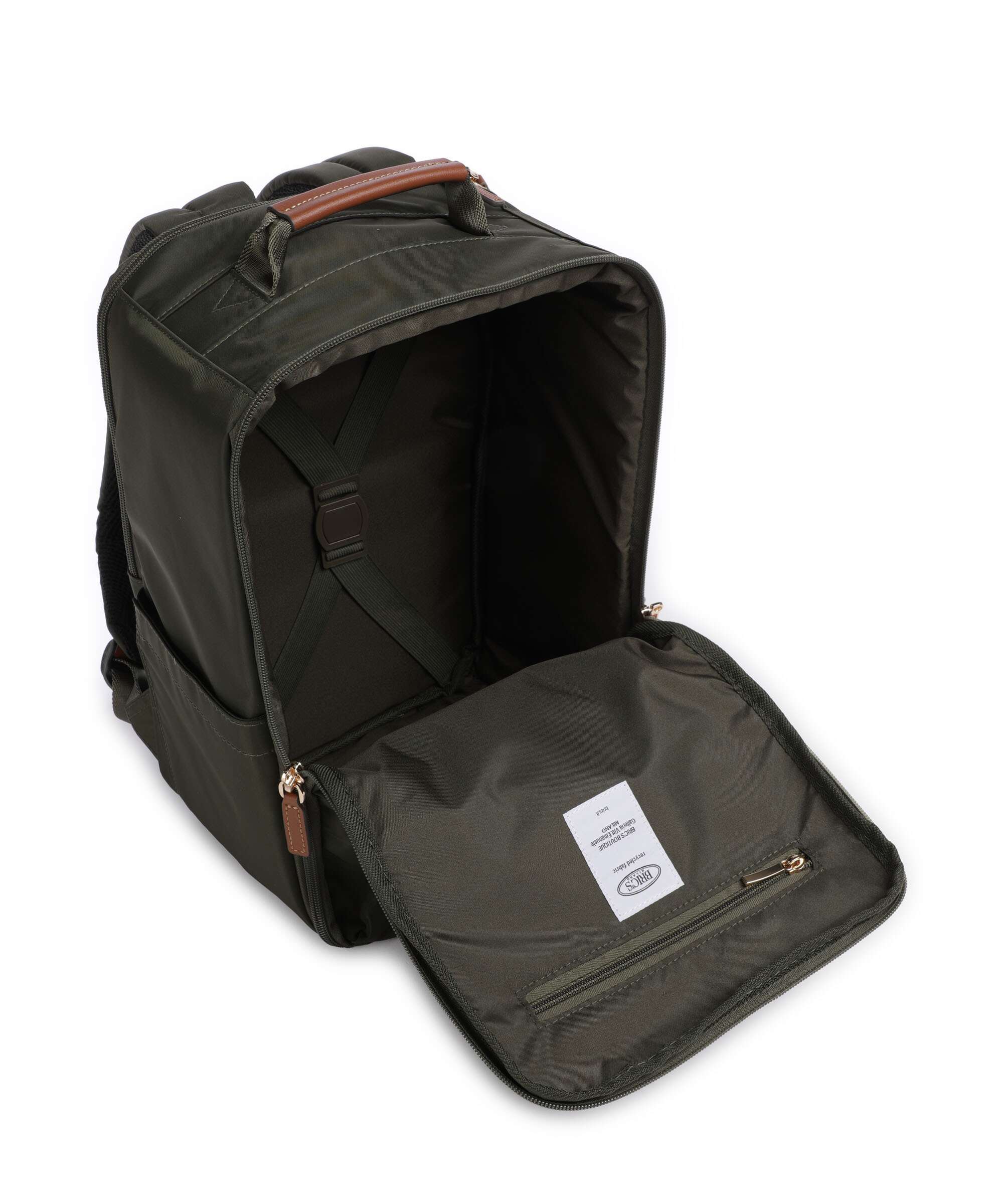 Brics X-Collection Travel backpack recycled nylon olive - BXL45061