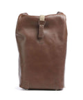 Brooks England Pickwick Leather Small Rolltop backpack dark tan