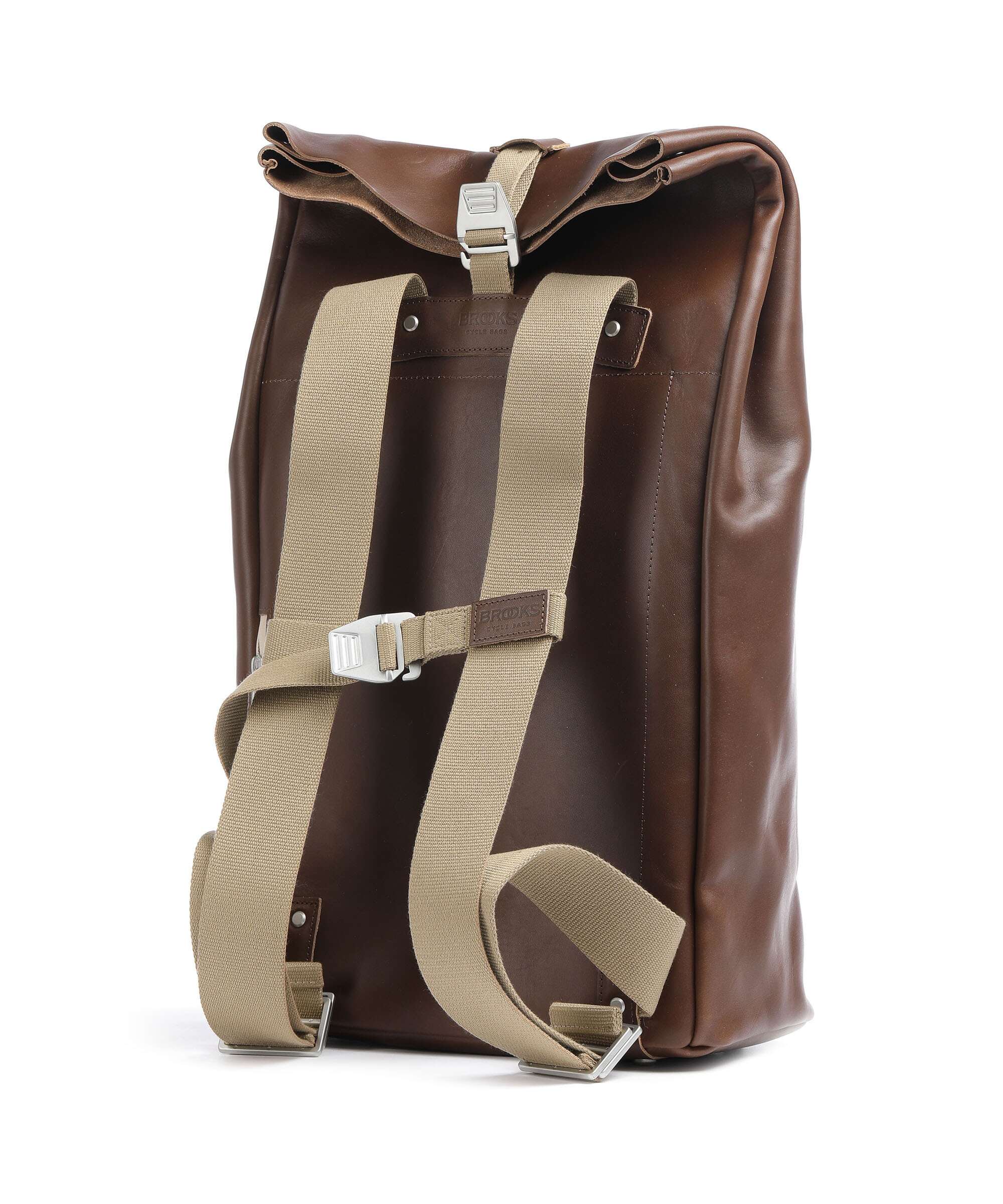 Brooks England Pickwick Leather Large Rolltop backpack 15″ cow