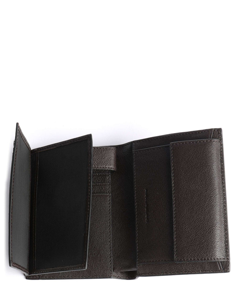 Piquadro Black Square RFID Wallet dark brown