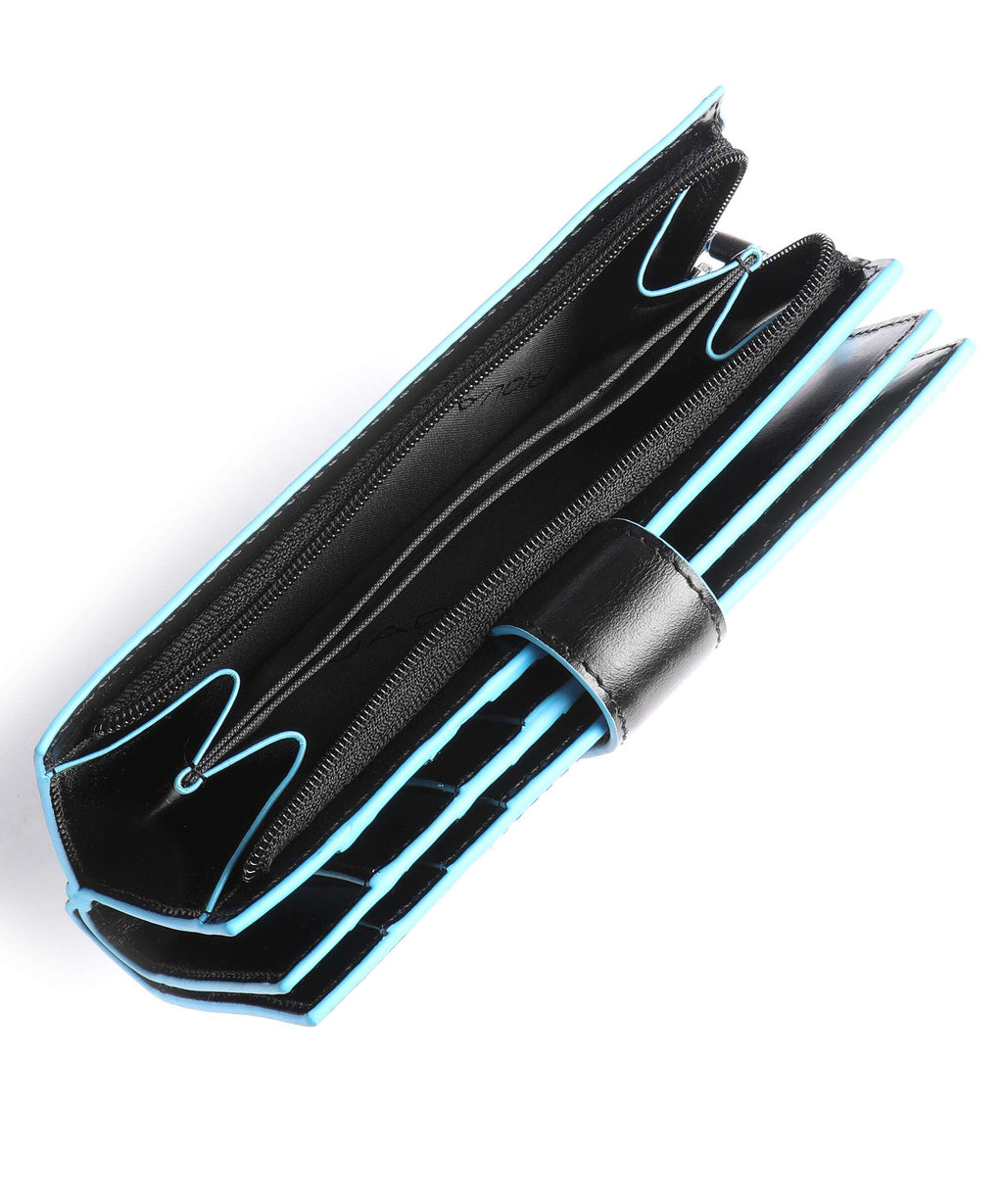 Piquadro Blue Square RFID Credit card holder black