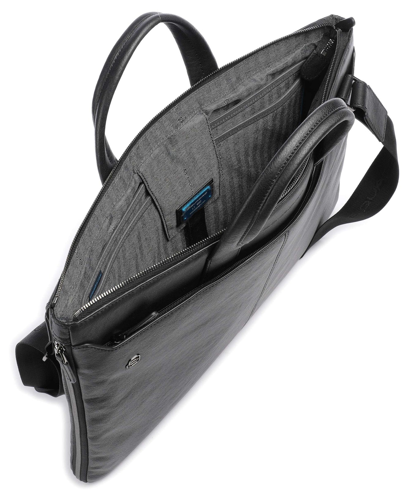 Piquadro Black Square Briefcase black