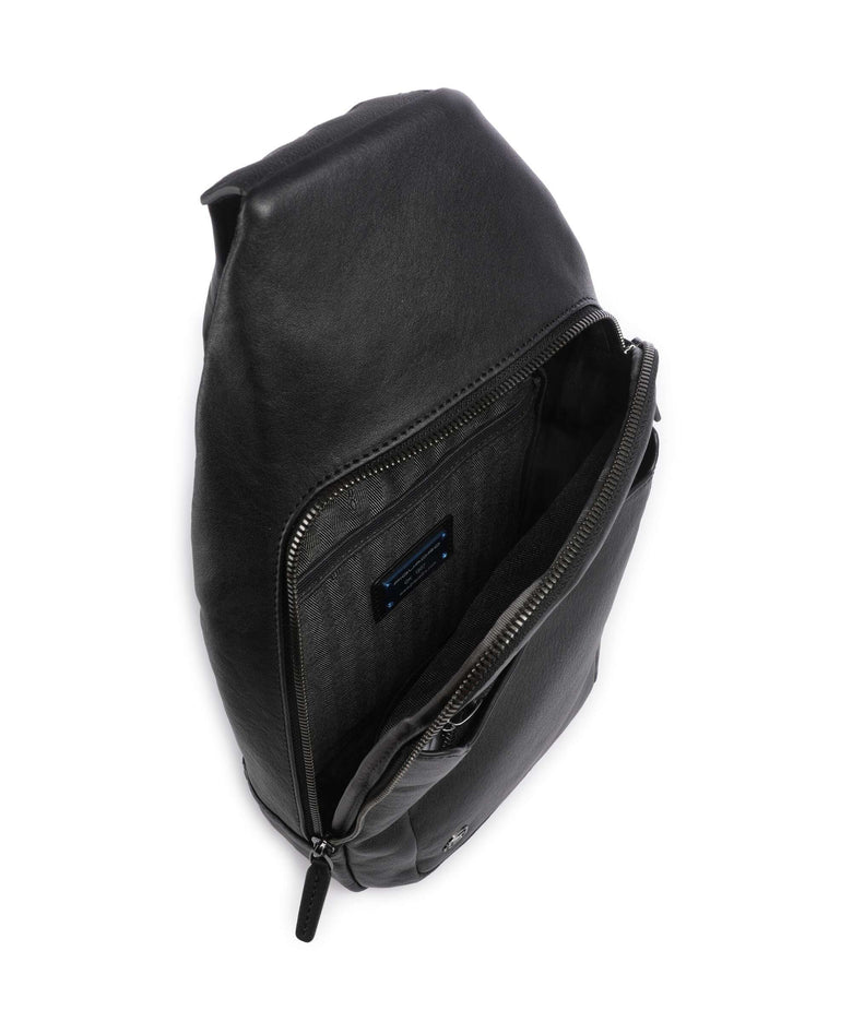 Piquadro Black Square Sling bag nero