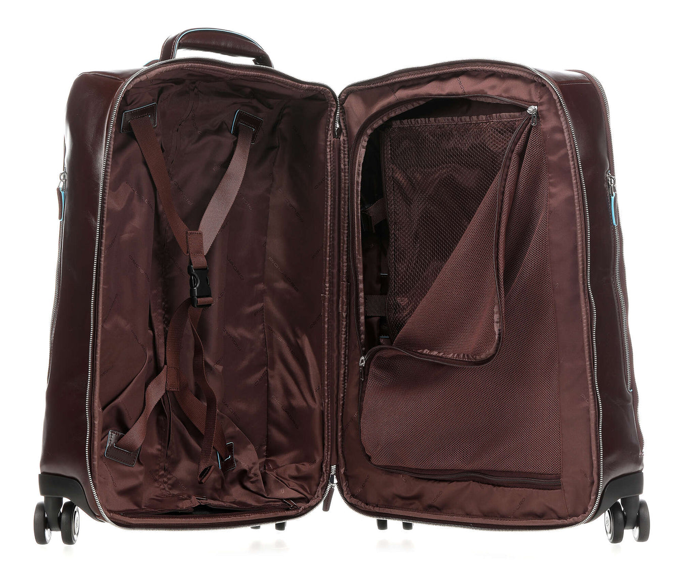 Piquadro Blue Square Spinner (4 wheels) mahogany