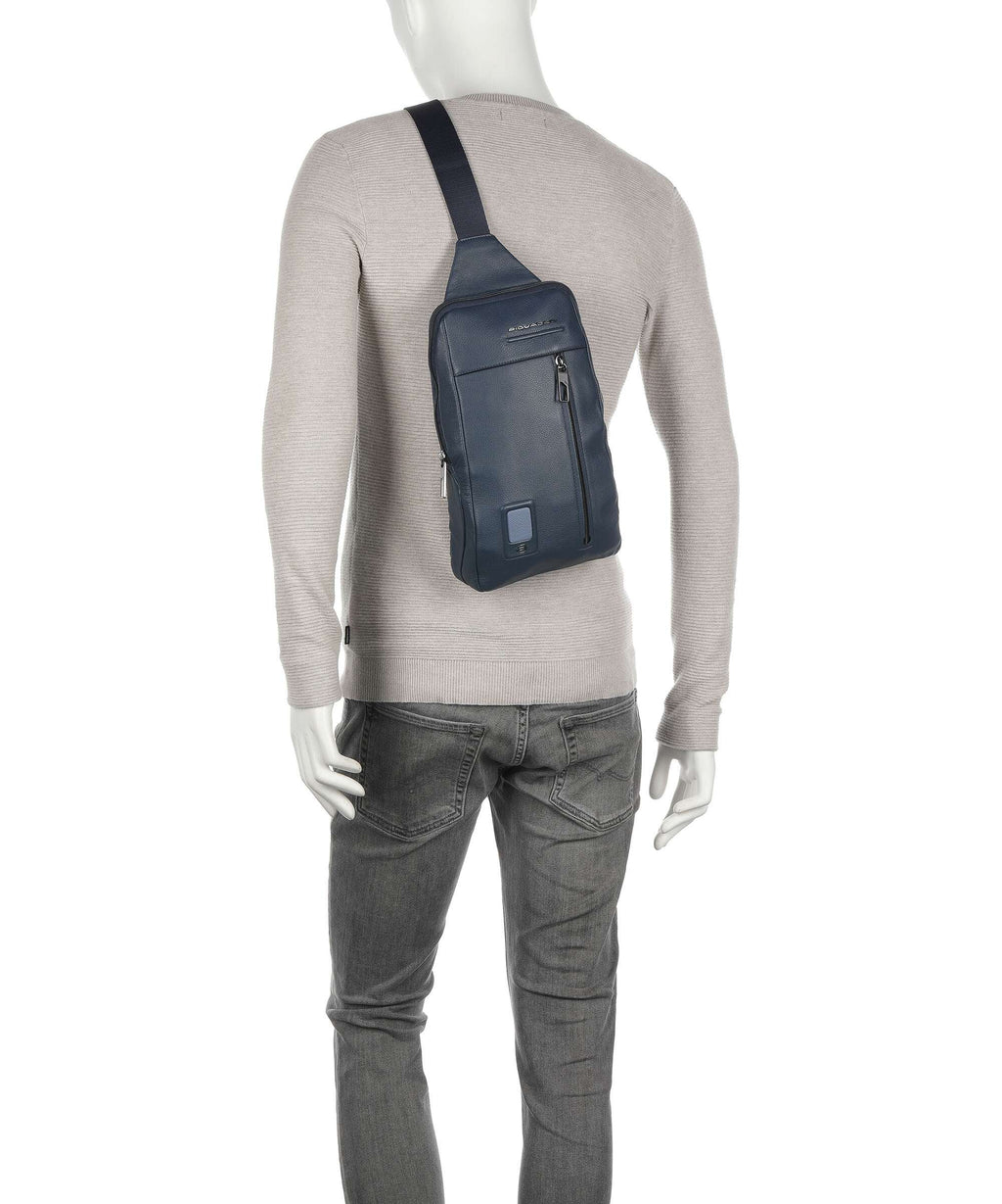 Piquadro Akron Sling bag blue