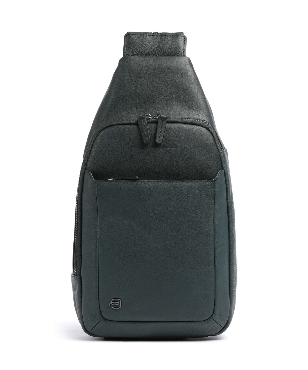 Piquadro Black Square Sling bag verde bosco/verde oliva