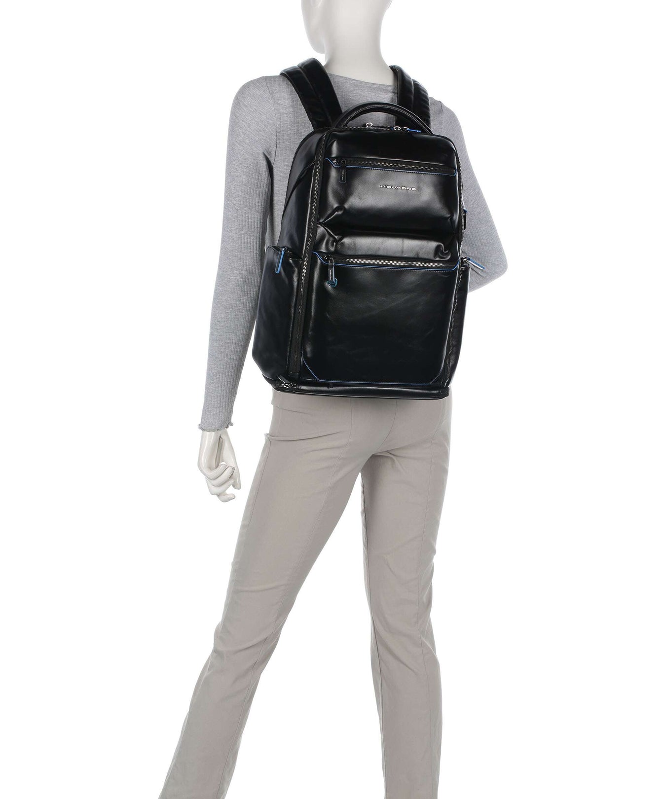 Piquadro Blue Square Backpack nero