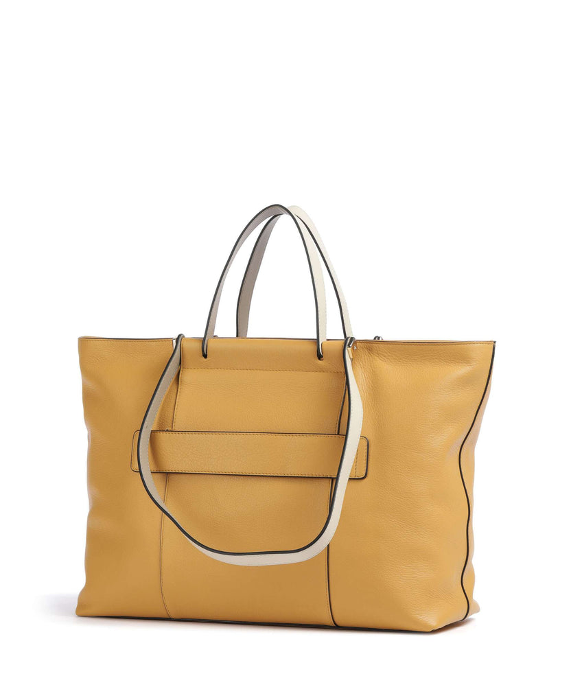 Piquadro Circle Tote bag yellow/beige