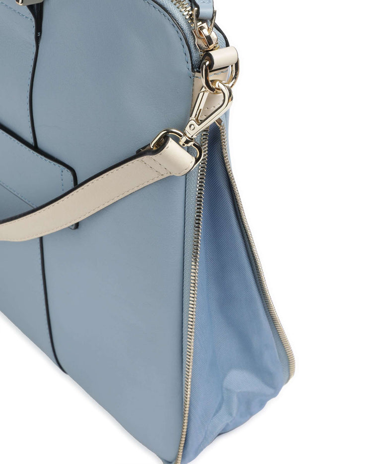 Piquadro Circle Briefcase light blue/beige
