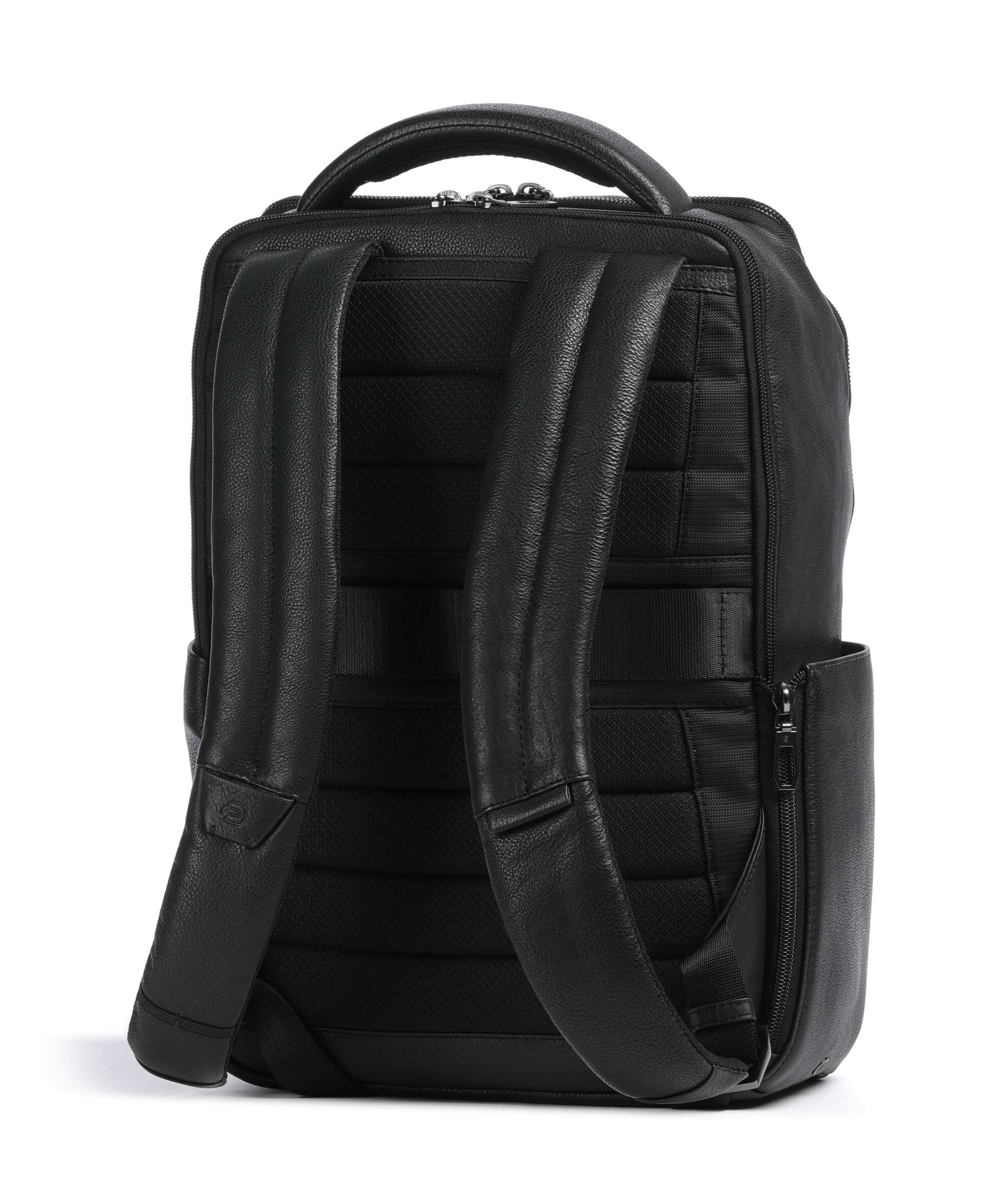 Piquadro S134 Backpack 14″ grained cow leather black - CA6688S134