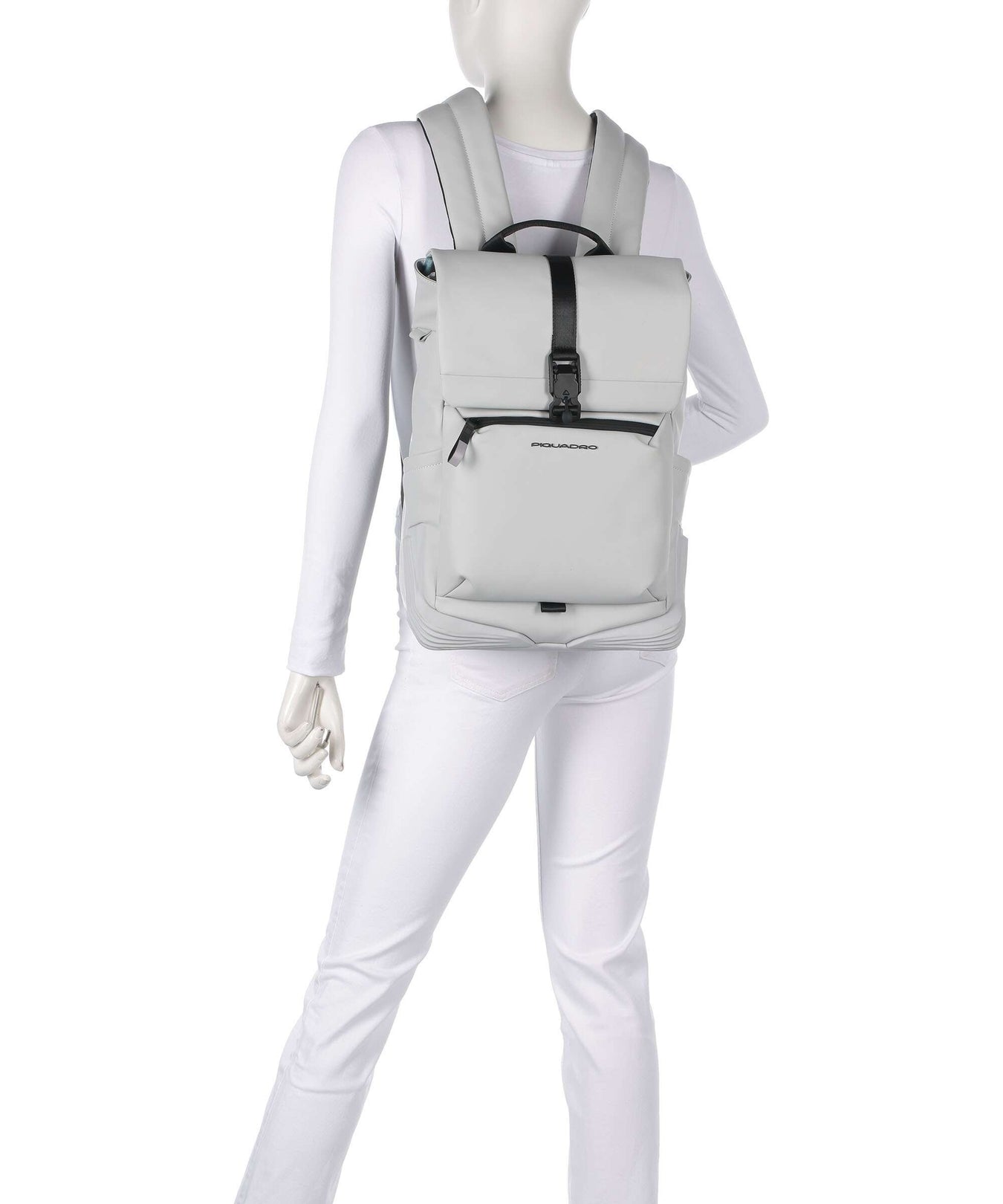 Piquadro Corner Special Backpack white