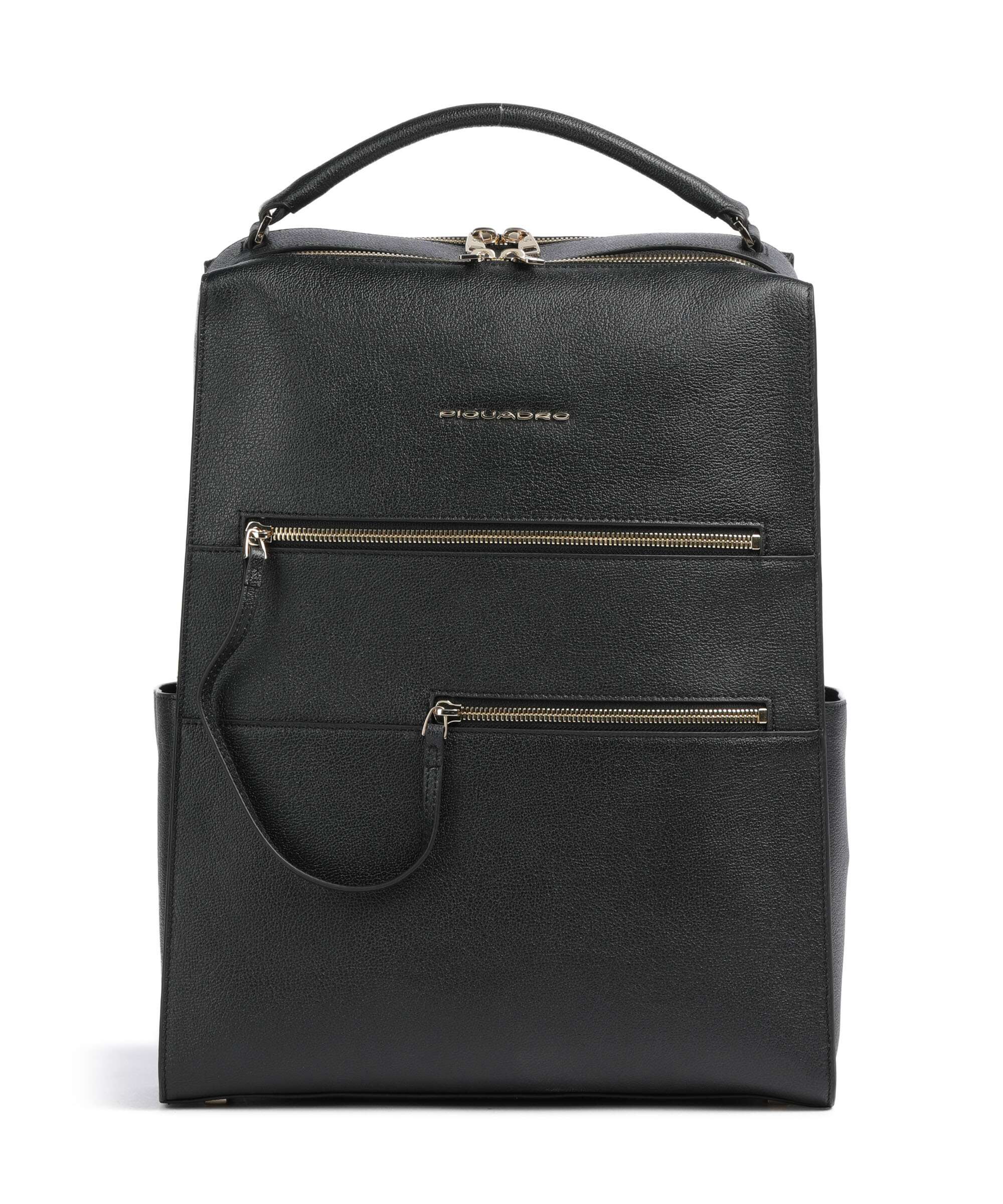 Piquadro W140 Backpack 14″ grained cow leather borgogna