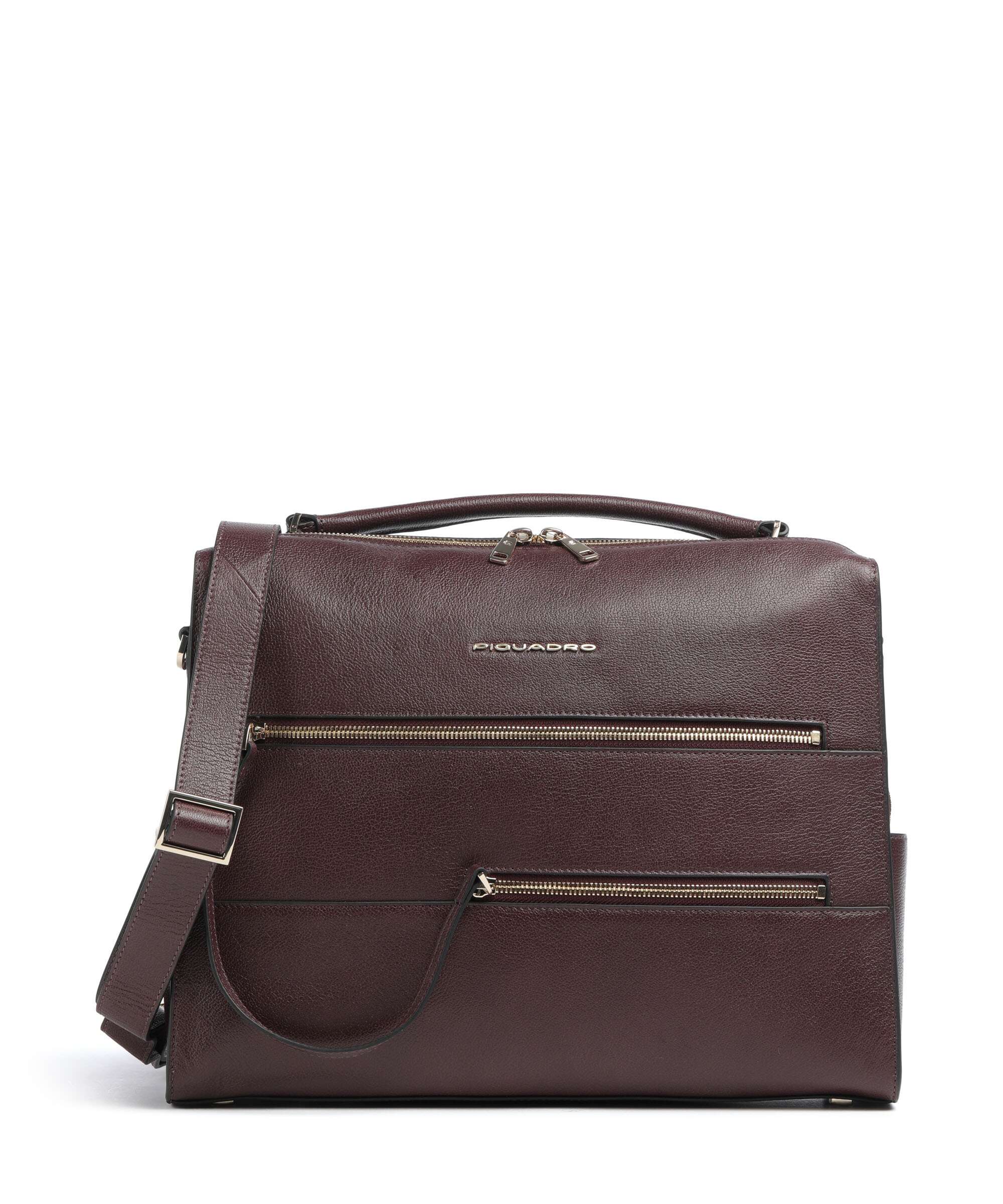 Piquadro W140 Laptop bag 12″ grained cow leather nero - CA6774W140