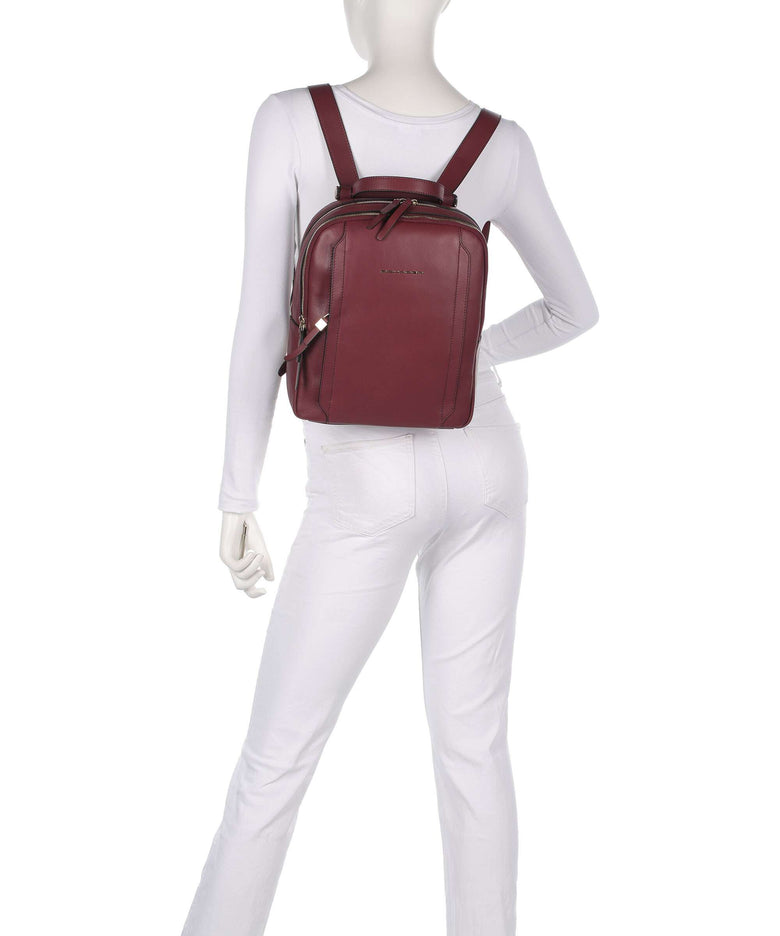circle backpack leather Piquadro Circle Backpack leather borgogna