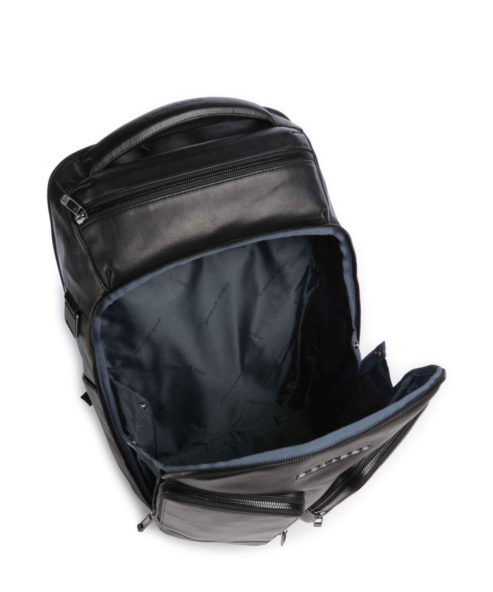 Piquadro W136 Backpack 14″ fine grain cow leather nero