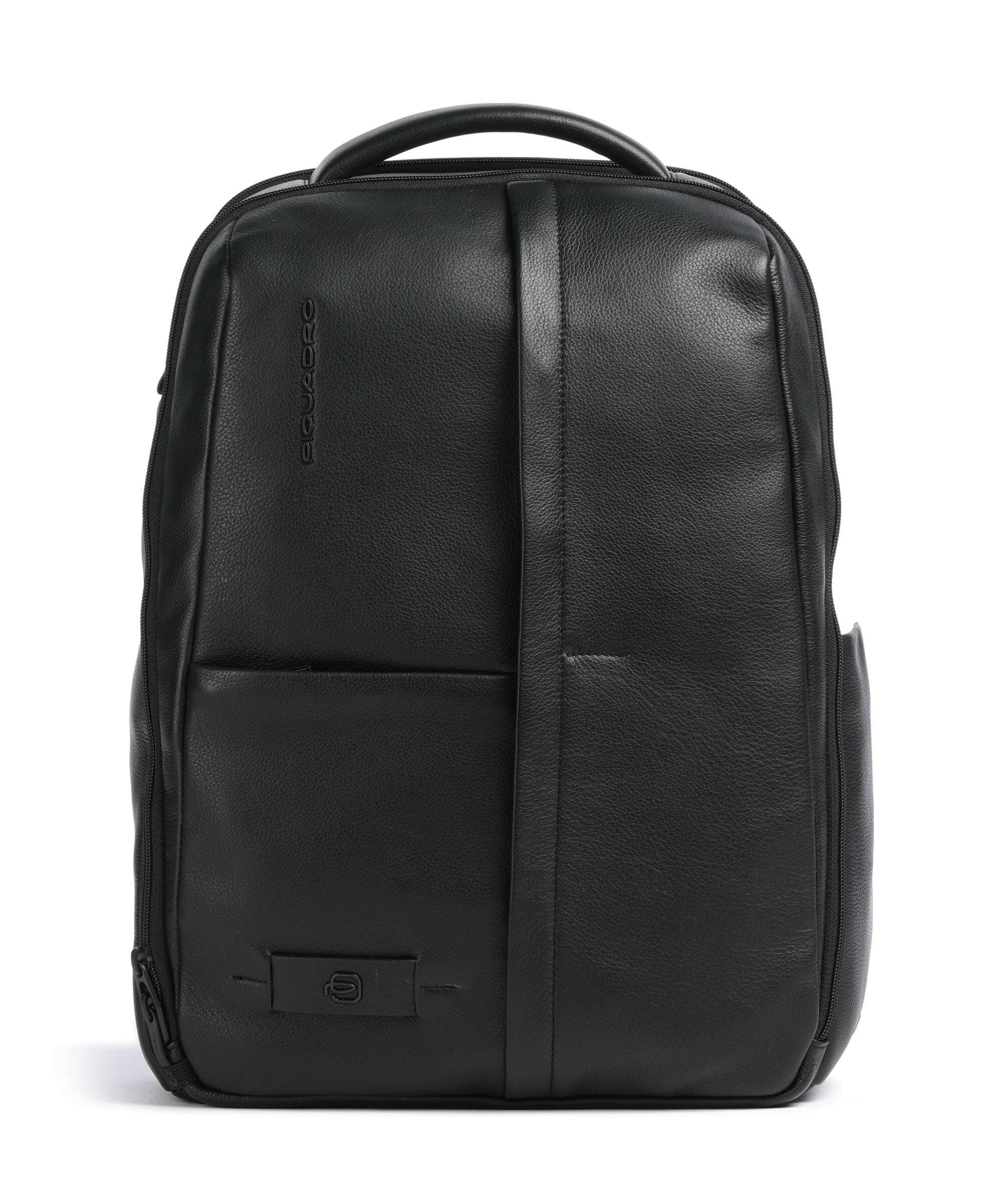 Piquadro W137 Backpack 13″ grained cow leather nero - CA6766W137-N