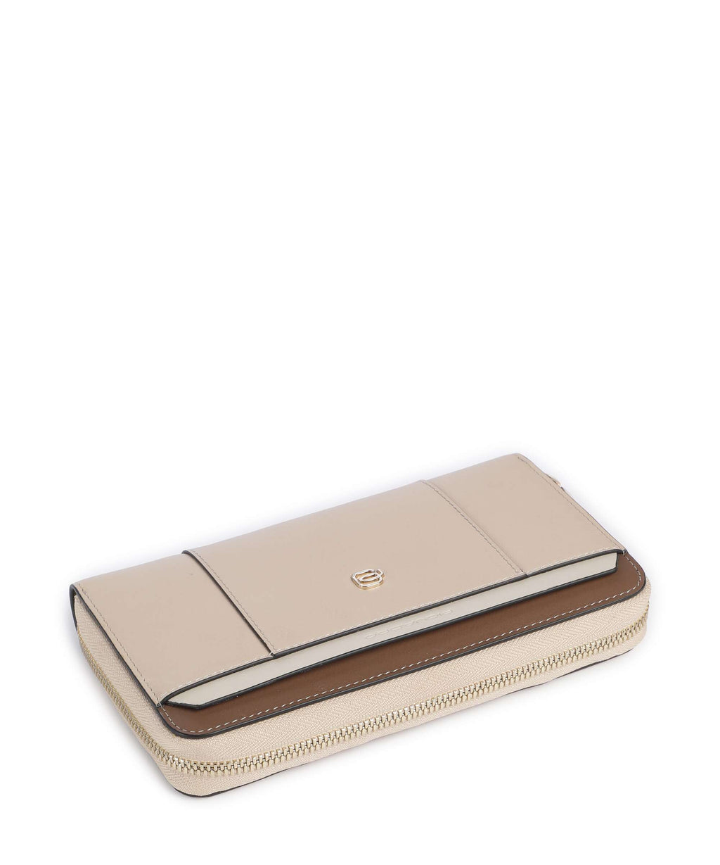 Piquadro Circle Wallet beige/cuoio
