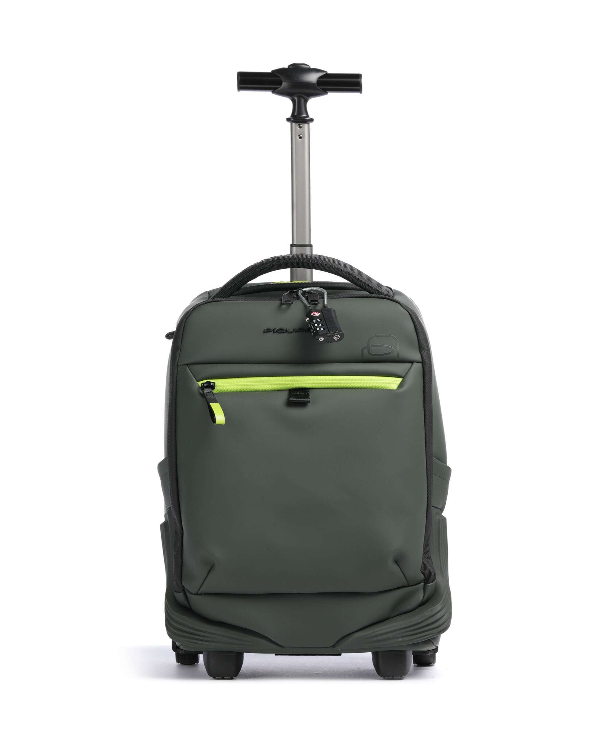 Piquadro Corner Backpack with wheels sage green 40 cm - BV6270C2OW