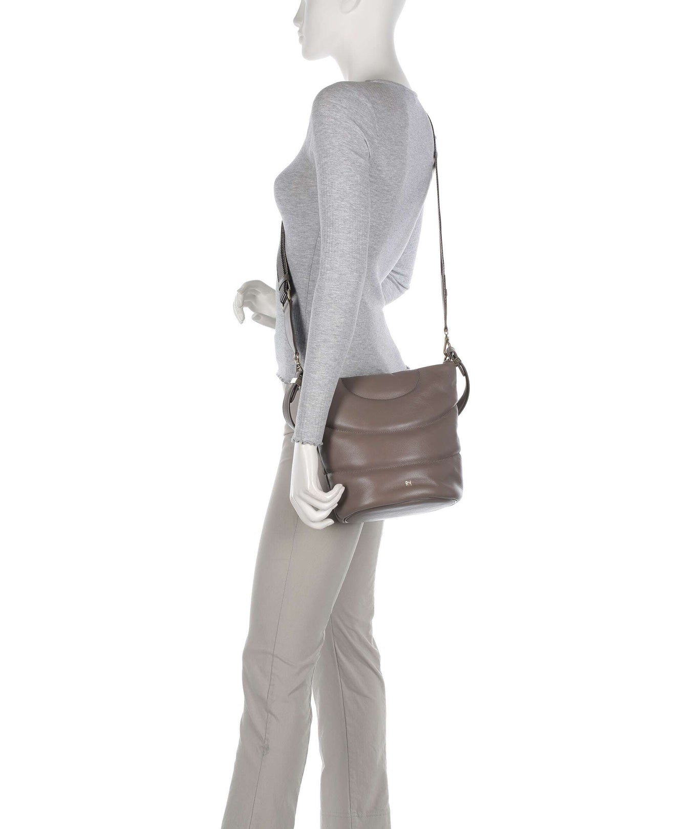 DuDu Bags Barbara M. Bucket bag taupe