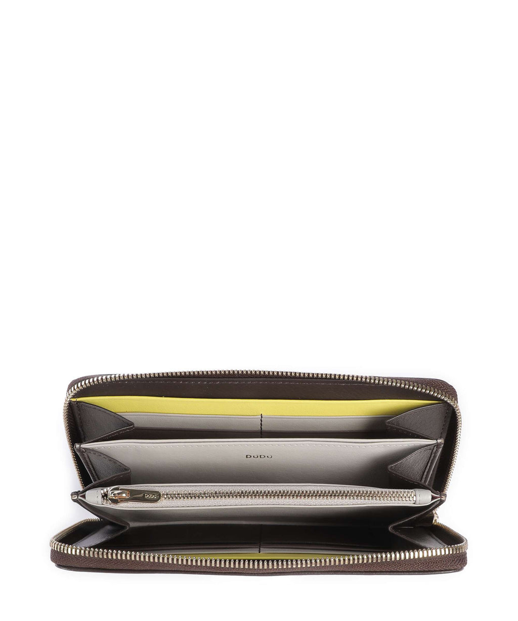 DuDu Bags Mauritius Wallet coffee brown