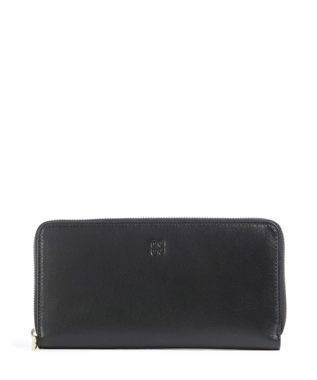 DuDu Bags Ustica RFID Wallet black lavander