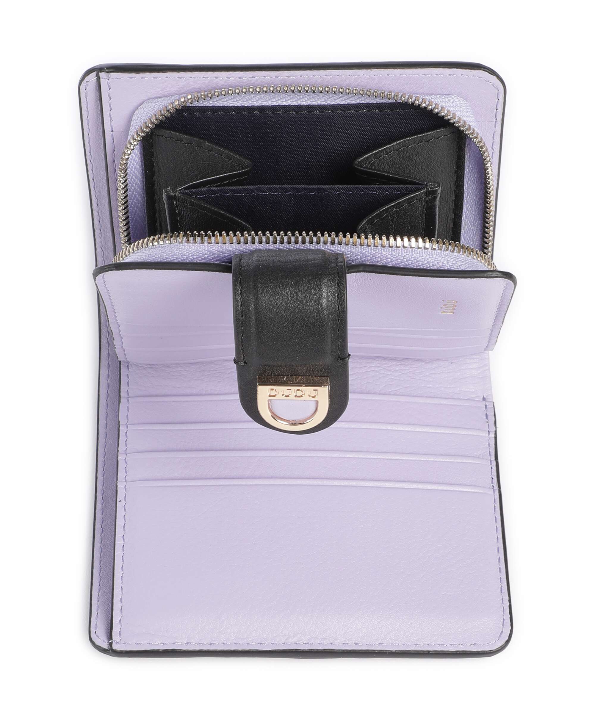 DuDu Bags Skyline Arbe Wallet grained leather nero - 637-5061-01