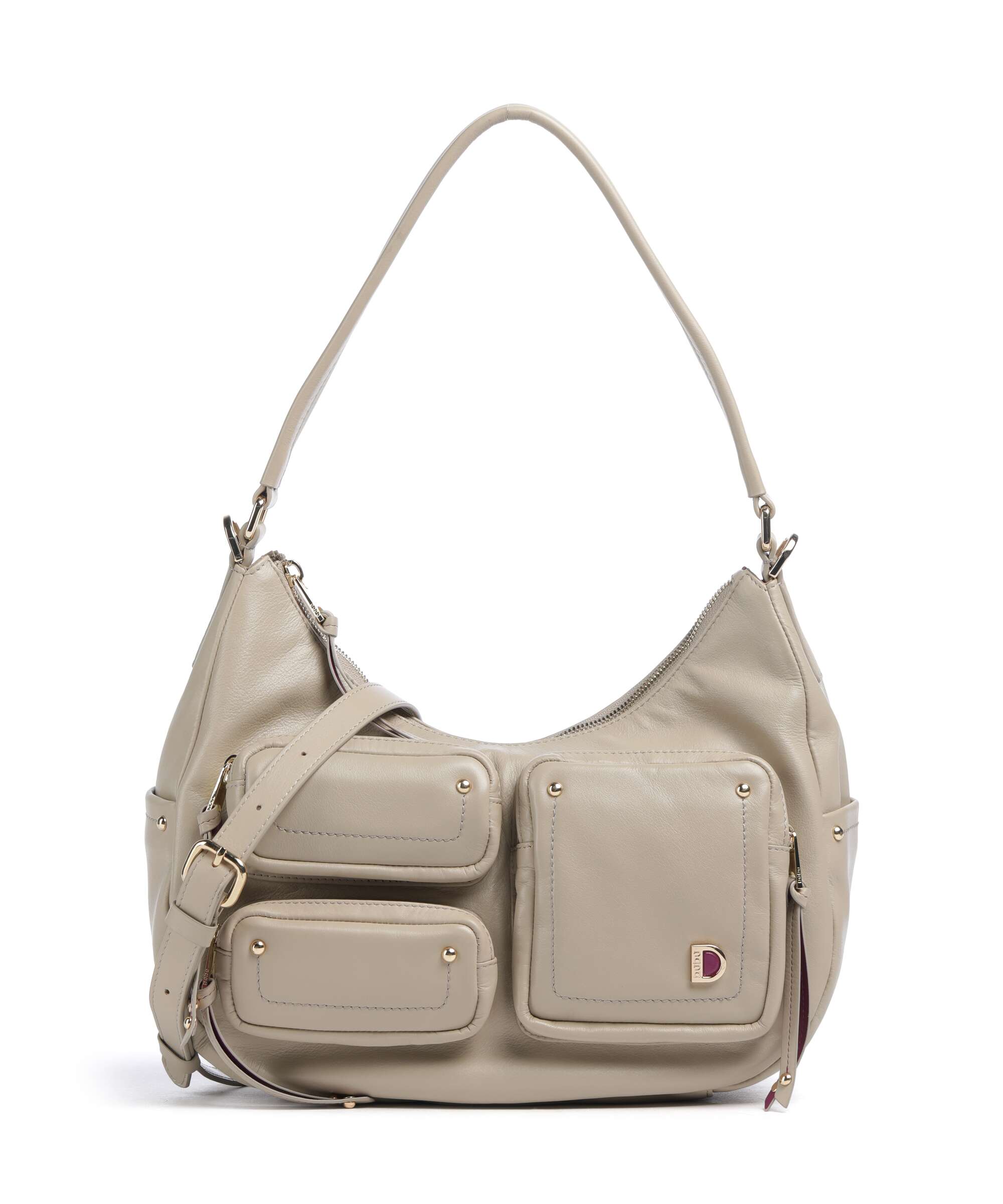 DuDu Bags Pocket City Hobo bag sand grey