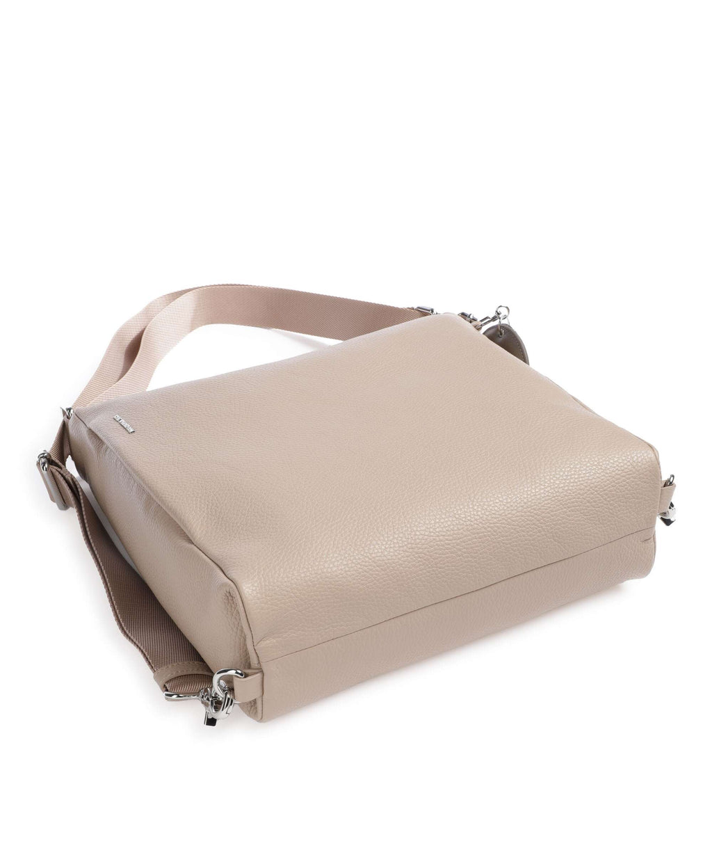 Mandarina Duck Mellow Leather Backpack bag warm taupe