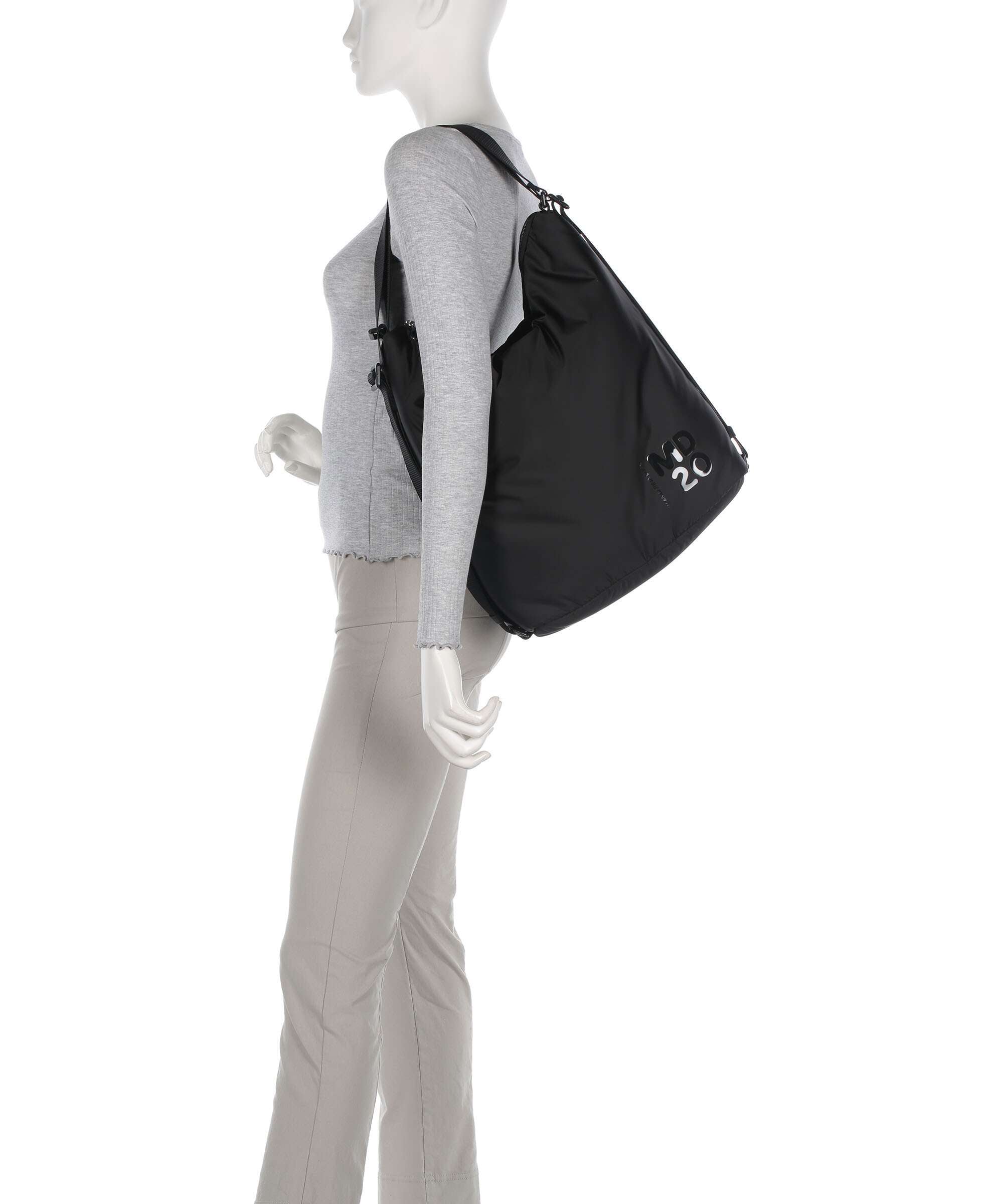 Mandarina Duck MD20 Balloon Hobo bag black