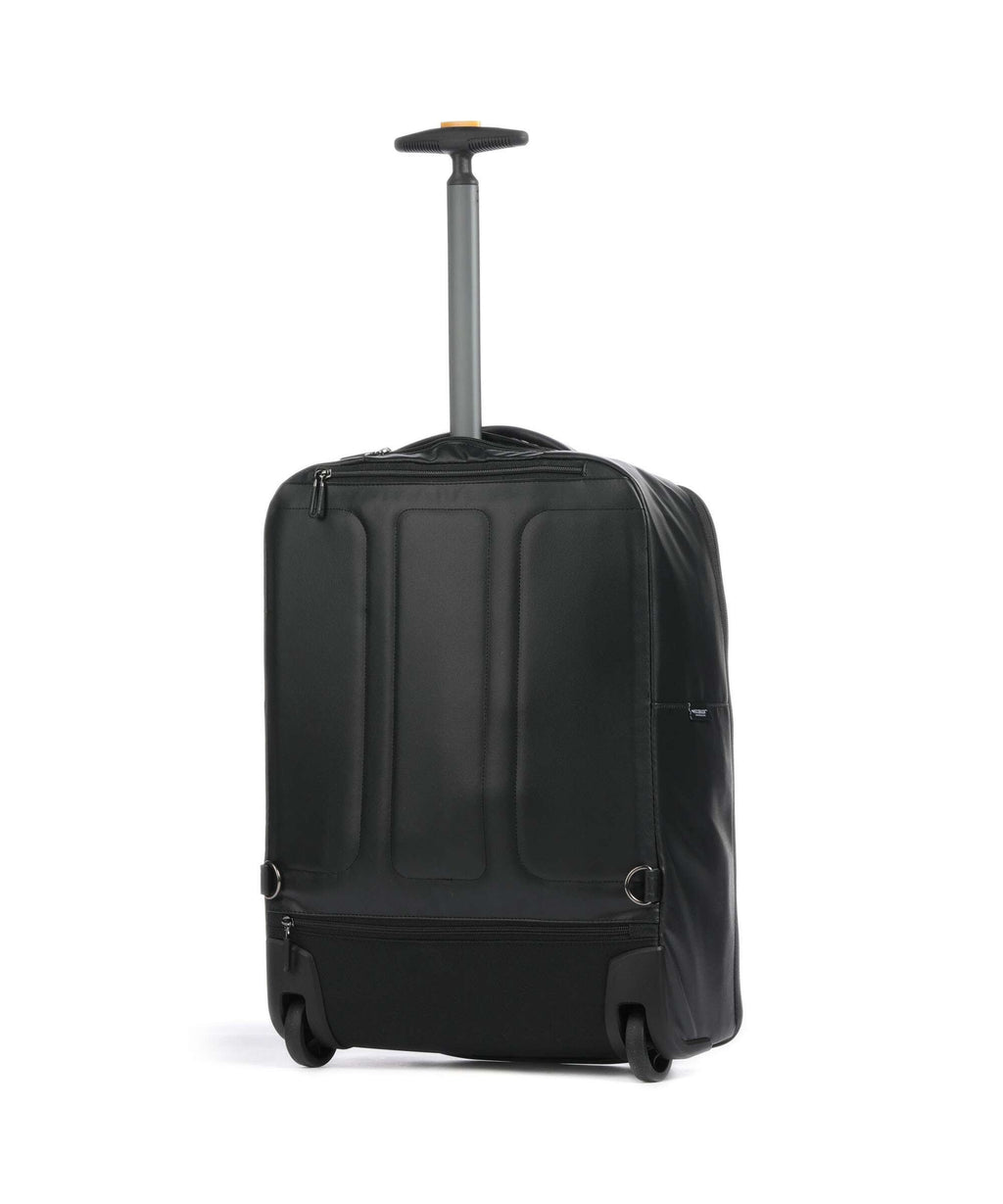 Mandarina Duck Coated Backpack with wheels black