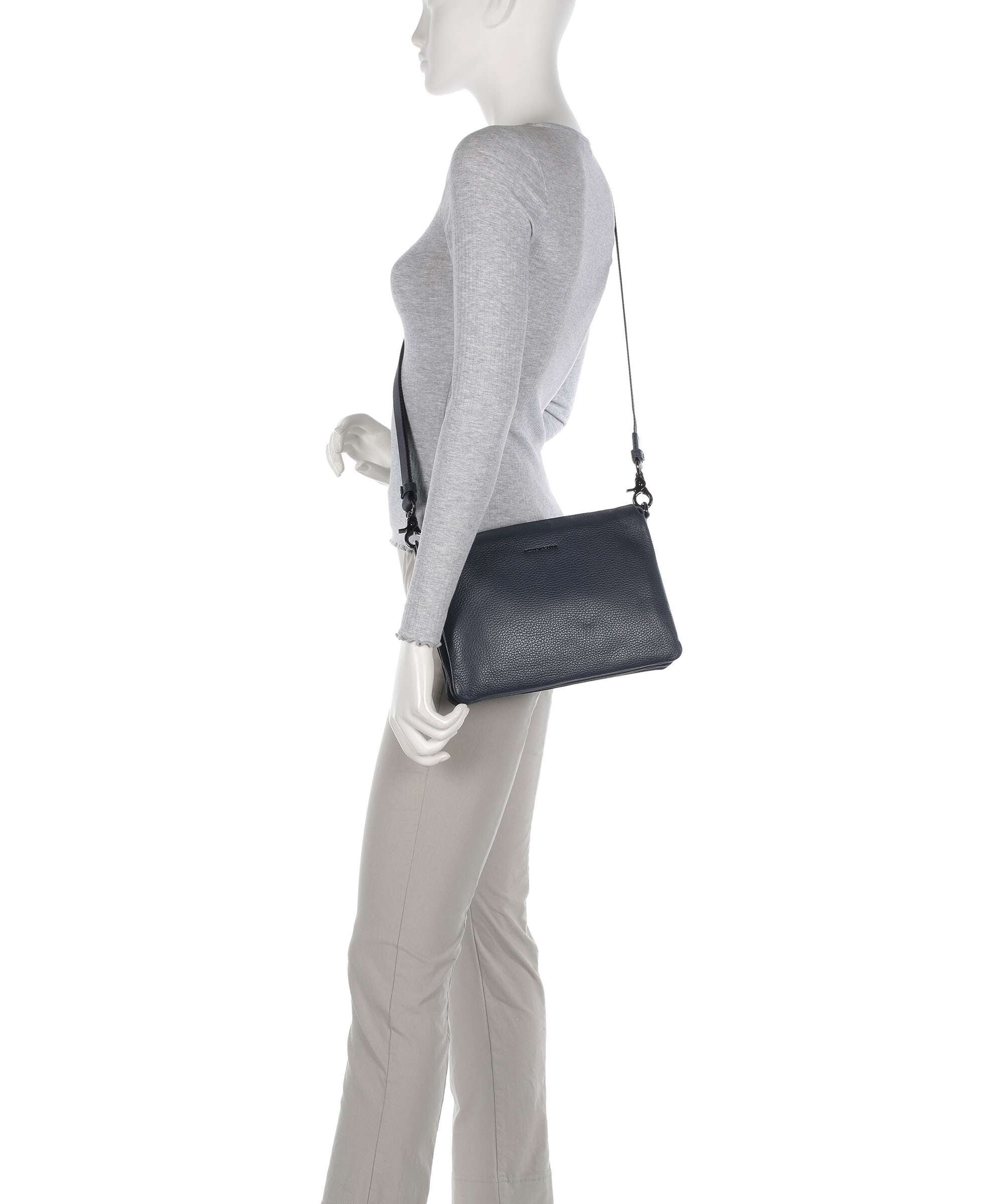 Mandarina Duck Mellow Leather Crossbody bag dress blue