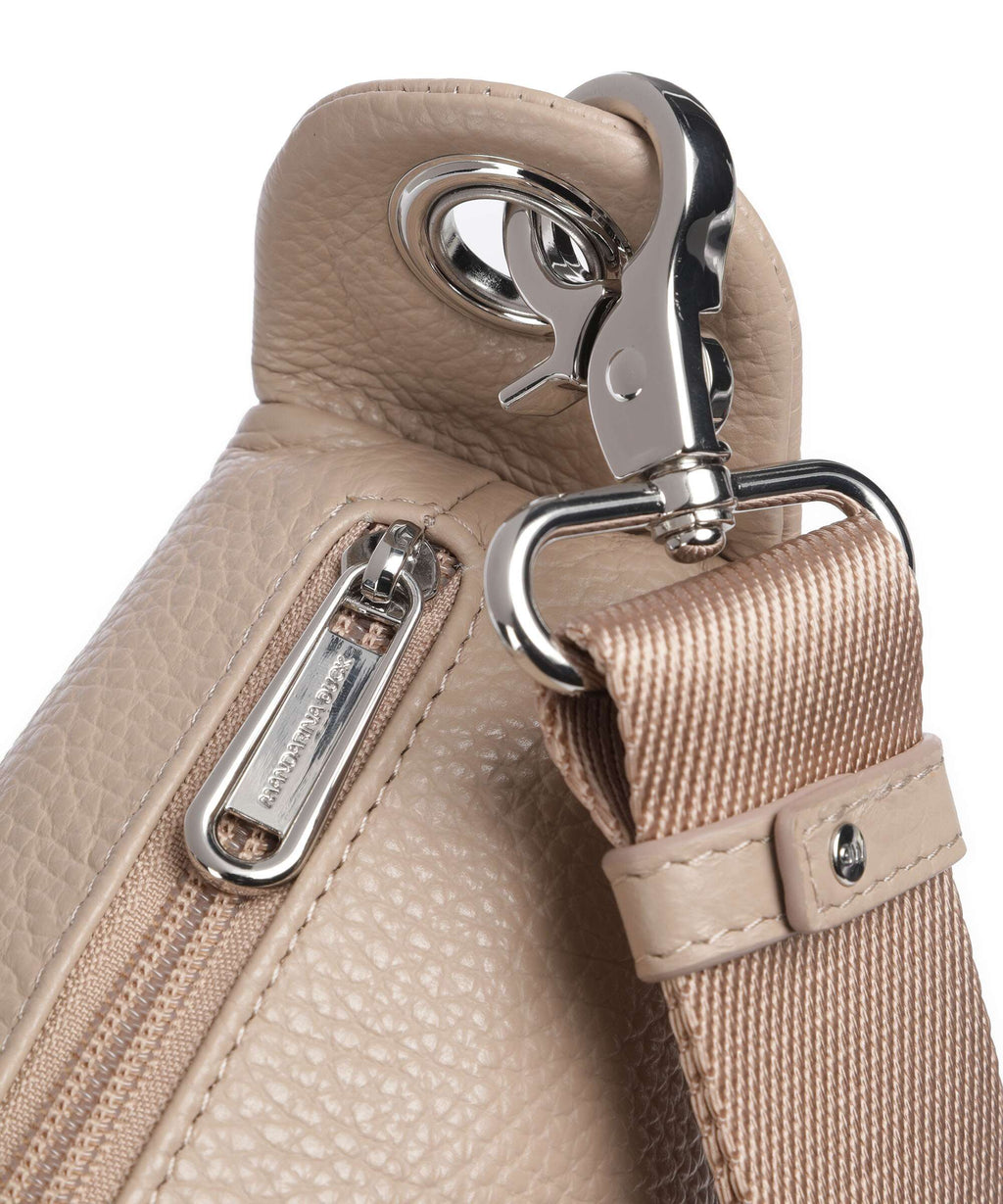 Mandarina Duck Mellow Leather Crossbody bag warm taupe