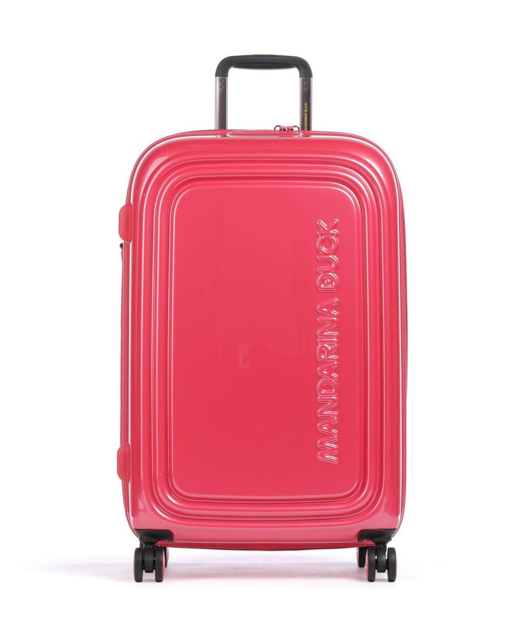 Mandarina Duck Logoduck+ Metal Spinner (4 wheels) raspberry