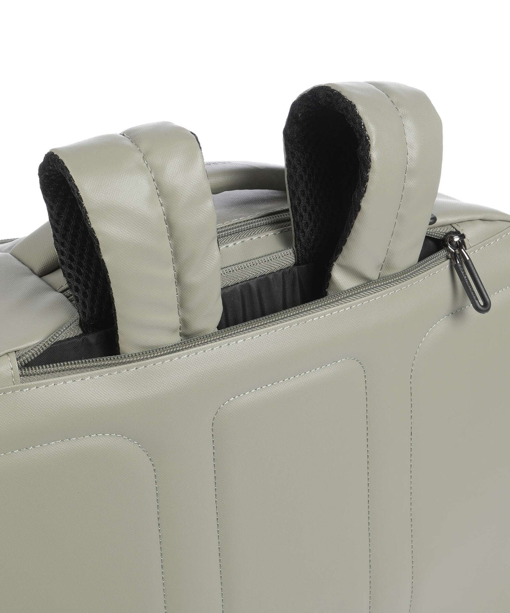 Mandarina Duck Eco Coated Backpack with wheels mud