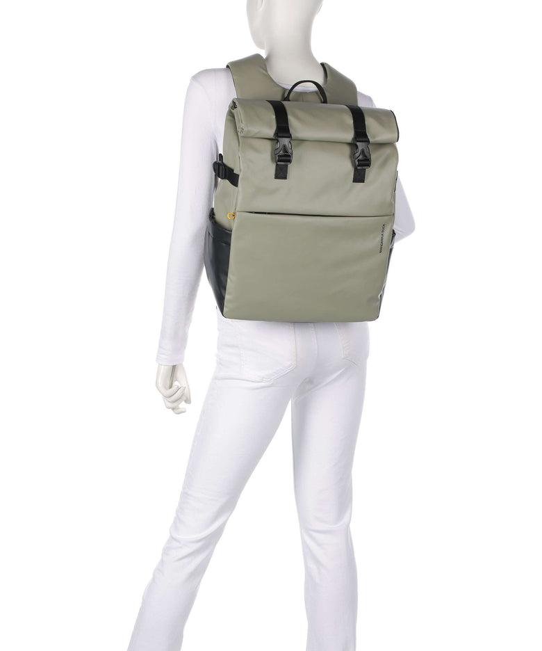Mandarina Duck Eco Coated Laptop backpack mud