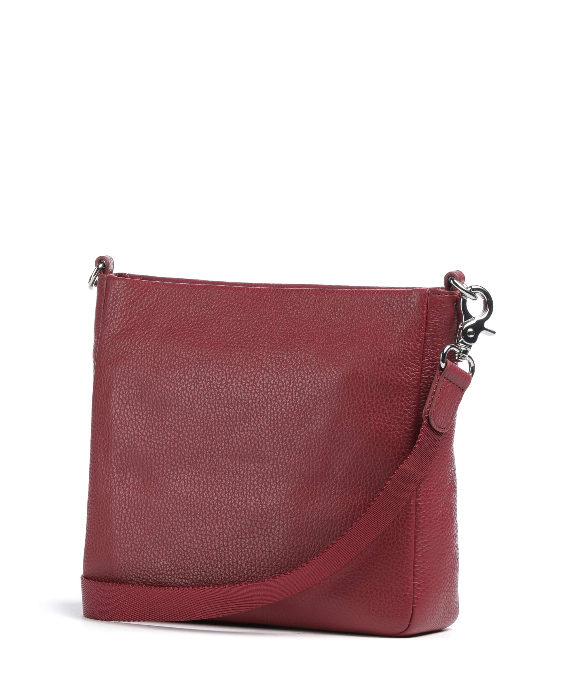 Mandarina Duck Mellow Leather Crossbody bag grained calfskin grape
