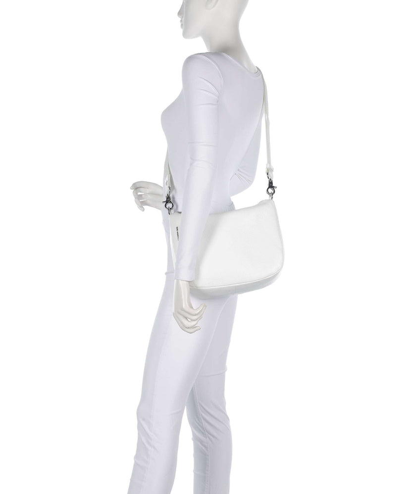 Mandarina Duck Mellow Leather Crossbody bag blanc