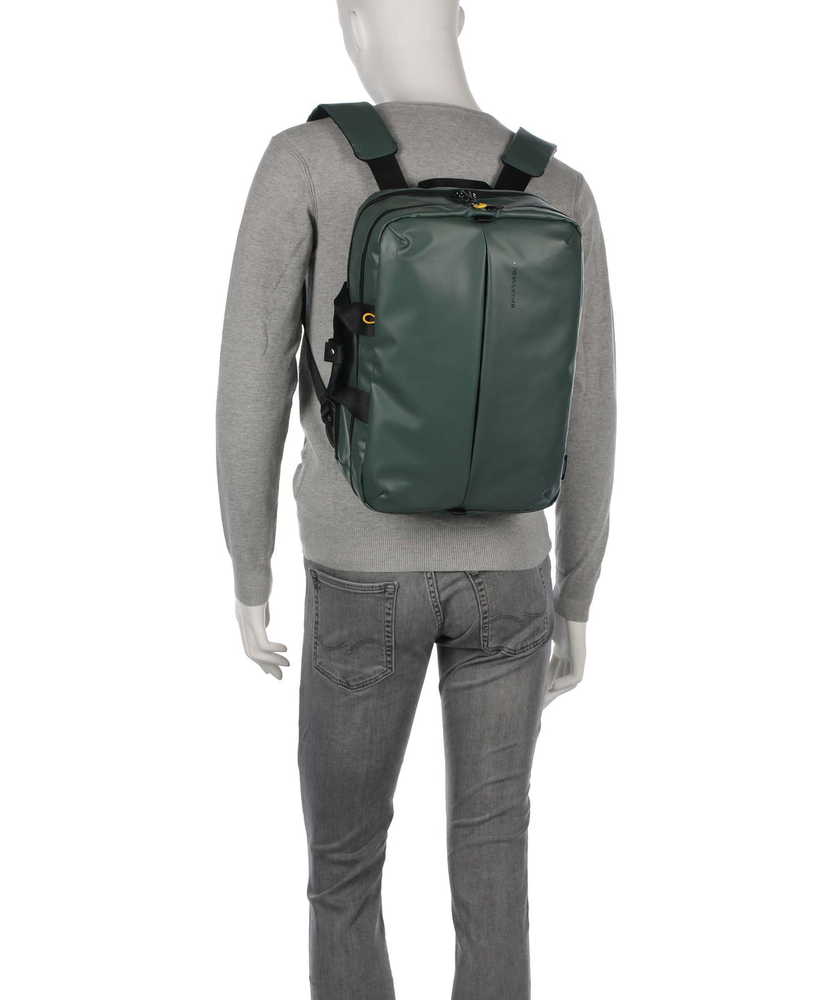 Mandarina Duck Eco Coated Backpack bag deep green
