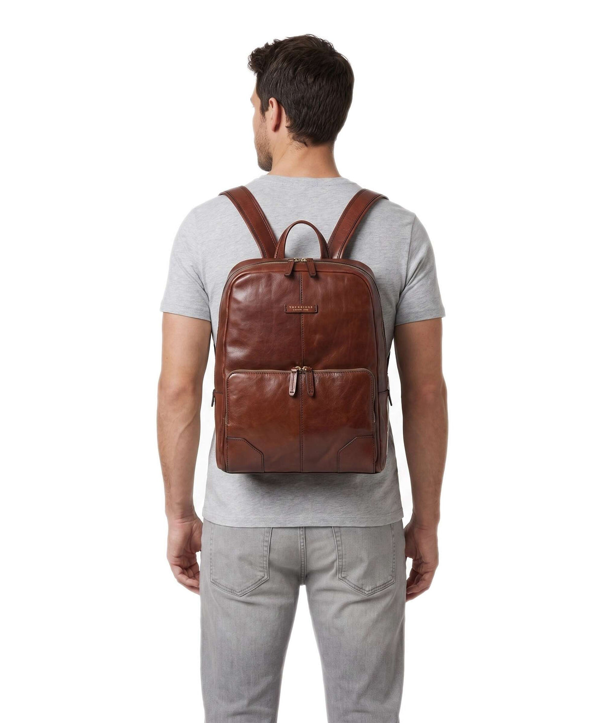 The Bridge Vespucci Backpack marrone