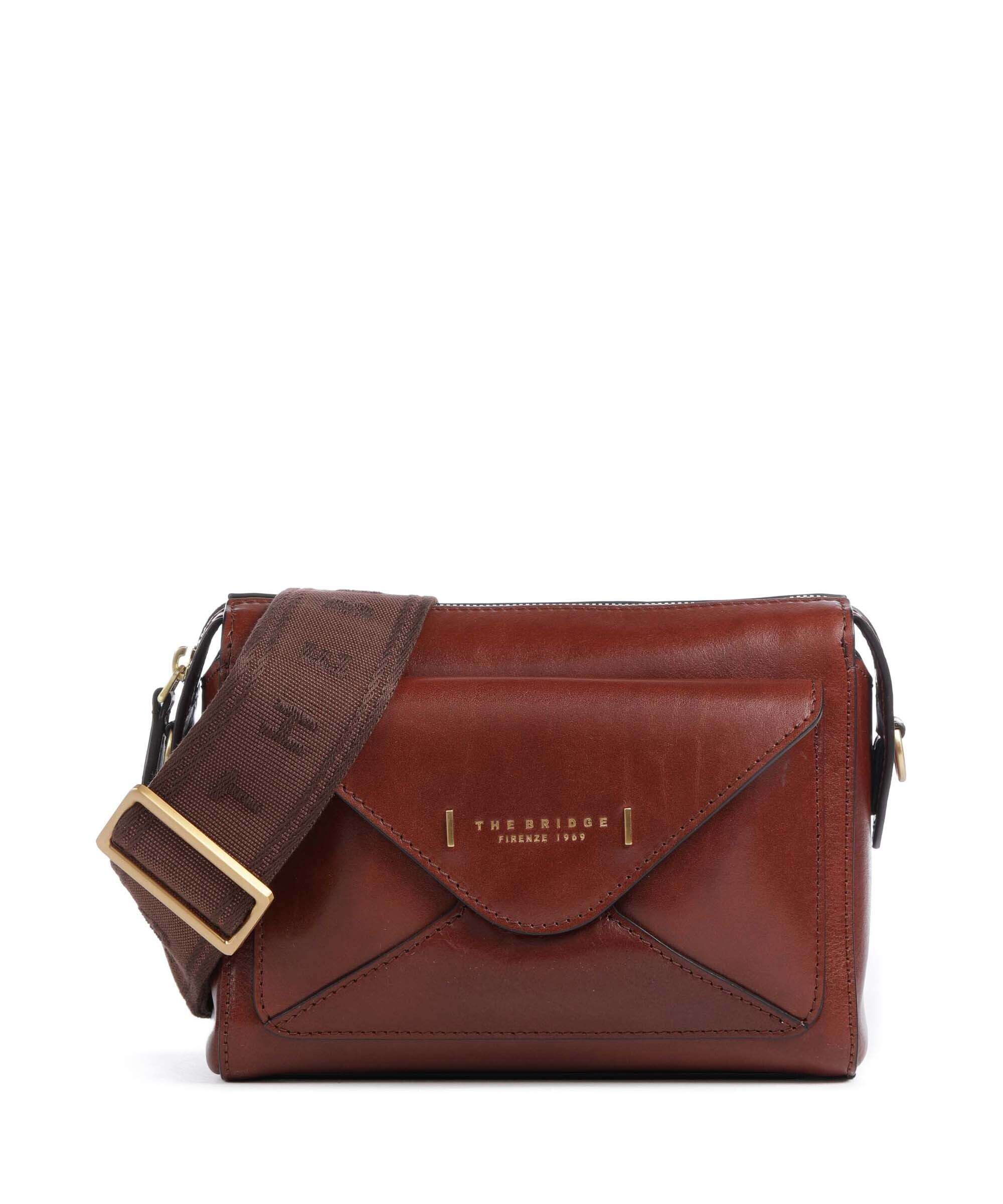 The Bridge Frida Crossbody bag fine grain cow leather marrone