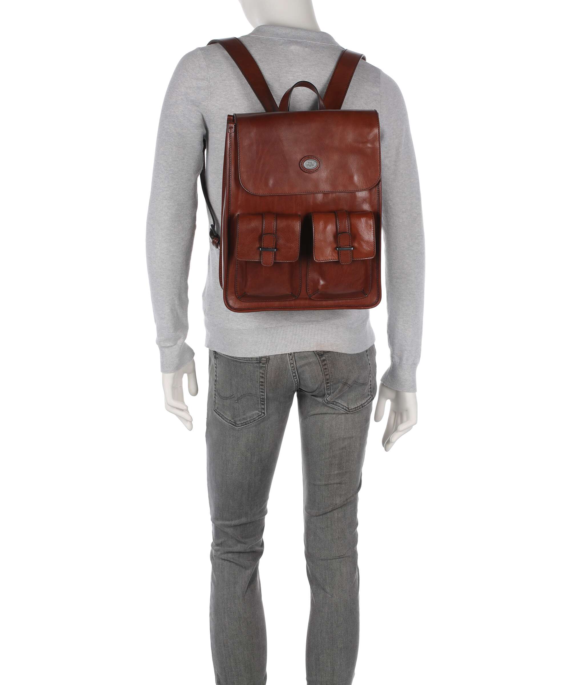Burosita様 The Bridge Isaia Backpack 14″ grained leather marrone/rut